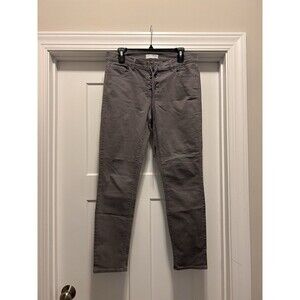 LOFT Womens Pants Size 8 / 29 Gray Lace Up Fly Modern Skinny Mid Rise Stretch